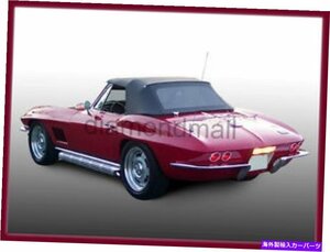 シボレーシボレーコルベット1963-1967コンバーチブルソフトトップブラックスティックファーストクロスChevy Chevrolet Corvette 1963-1967