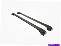 ボルボXC70 2008-2016ブラック用ブラックルーフラック荷物キャリアクロスバーBRACK Roof Rack Luggage Carrier Cross Bars For Volvo Xc70_画像3