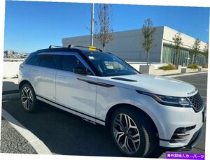 ランドローバーレンジローバーベラーのブラックルーフラッククロスバー2021Black Roof Rack Cross Bars For Land Rover Range Rover Velar