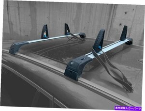 シトロエンC3エア2017のルーフラックと荷重はラダーチルトを止めます - 銀Roof Rack and Load Stops Ladder Tilt For Citroen C3 Air 2017