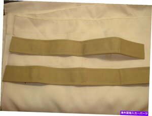 ソフトトップカバーリアウィンドウストラップ、タンペア。新しい。 54-55コルベットSoft Top Cover Rear Window Strap, Tan Pair. New. 54