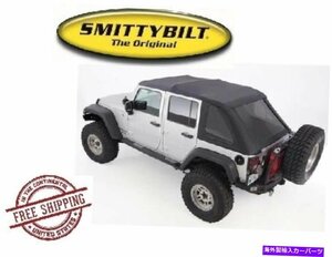 smittybilt bowlessコンボトップキットブラックダイヤモンドフィット07-18ジープラングラーjku 4 drSmittybilt Bowless Combo Top Kit Bla