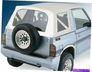 86-94のソフトトップスズキサイドキック、ジオトラッカーOEMビニールホワイト98752Soft Top For 86-94 Suzuki Sidekick,Geo Tracker Oem V