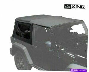 キング4WD 14010535 10-18ラングラーJK 2ドア用のソフトトップ色の窓King 4WD 14010535 Soft Top Tinted Windows For 10-18 Wrangler JK 2