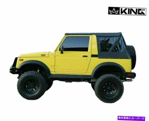 キング4WD PRM交換ソフトトップブルクディアティントウィンドウSuzukiサムライKing 4WD PRM Replacement Soft Top Blk Dia Tinted Windows