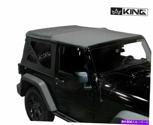 10-18ジープラングラーJK 2ドアプレミアム交換柔らかい窓付きソフトトップ10-18 Jeep Wrangler JK 2 Door Premium Replacement Soft Top W