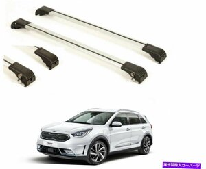 KiaNiroトップルーフラッククロスバークロスレールロック可能2017年に適したフラッシュレールフィットFLUSH RAIL FIT FOR KIA NIRO TOP RO