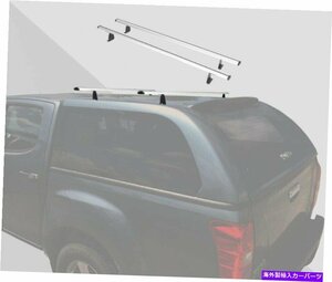 ピックアップトラックキャップ用のグレーラダールーフラックシステムハイレイズトッパー62 2PCSGray Ladder Roof Rack System For Pickup