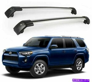 2PCSクロスバーは4ランナー2010-2019ルーフレールラックホルダークロスバーに適しています2Pcs Crossbars Fit for 4 Runner 2010-2019 Roo