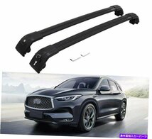 2PCSロック可能なルーフレールラッククロスバークロスバーフィットインフィニティQX50 2019-20212Pcs Lockable Roof Rail Rack Cross Bar_画像1