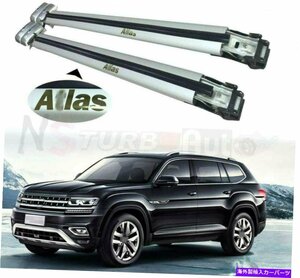 VWフォルクスワーゲンアトラステラモント2018-2020ルーフレールクロスバークロスバーに適した2PC2Pcs Fit for VW Volkswagen Atlas Teramo