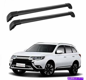 2PCSルーフレールラッククロスバークロスバーフィットマツビシアウトランダー2013-20212Pcs Roof Rail Rack Cross Bar Crossbar Fits for