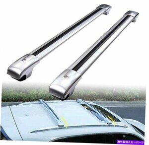 2PCSアルミニウムルーフレールラッククロスバークロスバーフィットフォードエクスプローラー2012-20152Pcs Aluminum Roof Rail Rack Cross