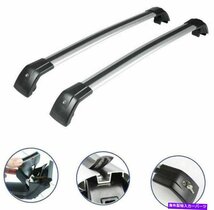 2PCSルーフレールラッククロスバークロスバーフィットインフィニティQX30 2016-2021アルミニウム2Pcs Roof Rail Rack Cross Bar Crossbar_画像3