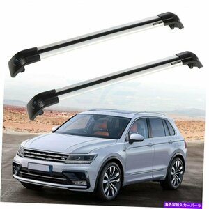 フォルクスワーゲンティグアンのルーフラッククロスバー1.4L 2.0L 09-18ティートロック付きRoof Rack Cross Bars For Volkswagen Tiguan 1