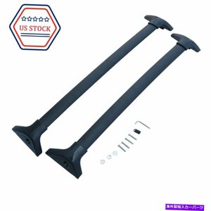 ブラックトップルーフラッククロスバークロスバー荷物キャリアにぴったりのトヨタRAV4 2019-20Black Top Roof Rack Cross Bar Crossbar Lu