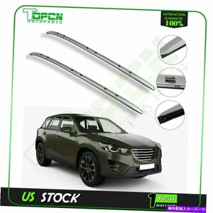 マツダCX-5 CX5 2017-2019ルーフラッククロスバーブラック荷物キャリア新しいセットFor Mazda CX-5 CX5 2017-2019 Roof Rack Cross Bar Bl