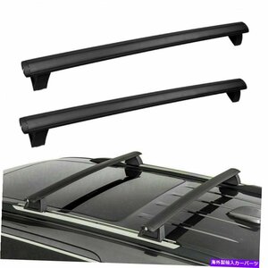 ペアルーフラゲッ??ジラッククロスバージープグランドチェロキー2011-2021米国に適していますPair Roof Luggage Rack Cross Bars Black