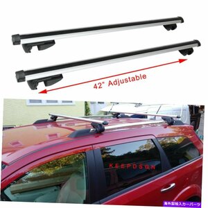 ダッジジャーニーのために09-22上昇したルーフレールクロスバー荷物貨物バイクキャリアFor Dodge Journey 09-22 Raised Roof Rail Cross B