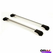 フォードフォーカスワゴン2000-2011用のルーフラッククロスバー荷物キャリアシルバーRoof Rack Cross Bars Luggage Carrier Silver for Fo_画像3