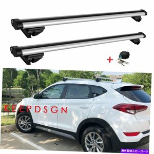 ヒュンダイツーソン05-15カールーフトップラックレールクロスバー荷物荷物キャリアFor Hyundai Tucson 05-15 Car Roof Top Rack Rail Cros