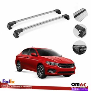 ルーフラッククロスバー荷物キャリアシルバーアルミニウムダッジネオン2016-2022Roof Rack Cross Bar Luggage Carrier Silver Aluminum Fo