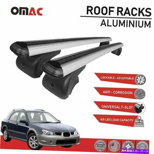 ルーフラッククロスバースバルインプレッサアウトバックスポーツのためのルーフラッククロスバーレールキャリアALU 2002-10Roof Rack Cros