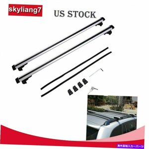 48 ユニバーサルカールーフラッククロスバートップカーゴ荷物キャリアレールSUVワゴン48 Universal Car Roof Rack Cross Bar Top Cargo