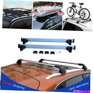 2007-2014 2015 Audi Q7 4Lルーフラッククロスバー荷物キャリアシルバーセット米国For 2007-2014 2015 Audi Q7 4L Roof Rack Cross Bars L