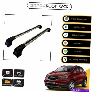 Opel/Vauxhall Mokka X 2016-up Silverのブラックルーフラック荷物キャリアBRACK Roof Rack Luggage Carrier For Opel/Vauxhall Mokka X 2