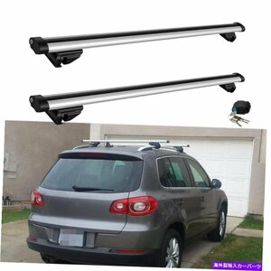 46 VW Tiguan 01-21カールーフラックトップレールクロスバー荷物貨物キャリア46 For VW Tiguan 01-21 Car Roof Rack Top Rails Cross Ba