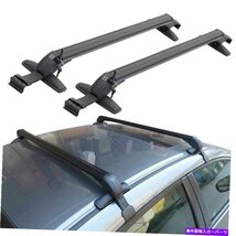 ルーフラッククロスバールーフサイドレールのないほとんどの車両用に調整可能Roof Rack Cross Bar Universal Adjustable For Most Vehicle_画像1