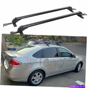 フォードフォーカス2000-2018トップルーフラッククロスバー43.3 荷物キャリア付きロック付きFor Ford Focus 2000-2018 Top Roof Rack Cro