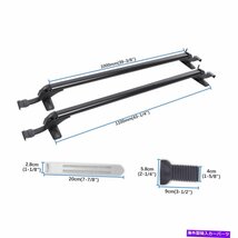 ヒュンダイソナタルーフラッククロスバー43.3 荷物キャリアアルミニウムw/ロック用For Hyundai Sonata Roof Rack Cross Bar 43.3 Luggag_画像2