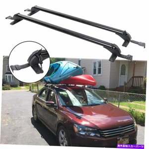 VWフォルクスワーゲンパサート2002-22トップルーフラッククロスバー43.3 荷物キャリアFor VW Volkswagen Passat 2002-22 Top Roof Rack C