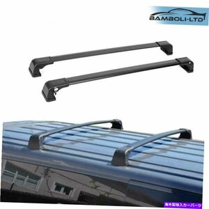 スバルフォレスターのためのルーフラック荷物キャリアクロスバー2009-2013ブラックRoof Rack Luggage Carrier Cross Bars For Subaru Fore