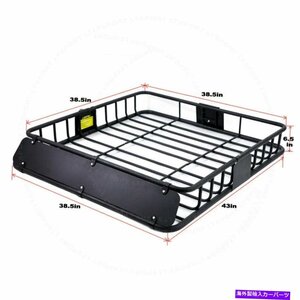 フィットトヨタ43 ルーフトップバスケットクロスバーマウントカーゴラックストレージキャリアホルダーFit Toyota 43 Roof Top Basket Cr