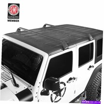 フックロードルーフラッククロスバージープラングラーJK JL JT 07-22用貨物キャリアHooke Road Roof Rack Cross Bars Cargo Carrier for J_画像2