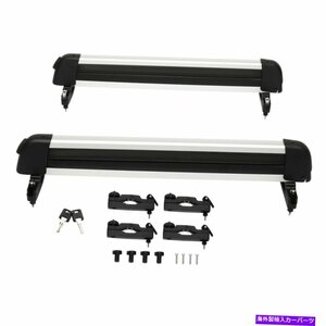 4ペアスキーまたはロック付き2SNowboards用の30 カールーフラックキャリアホルダーマウント30 Car Roof Rack Carrier Holder Mount For