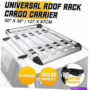 50 カーユニバーサルトップルーフラッククロスバー荷物荷物輸送業者レールアルミニウム50 Car Universal Top Roof Rack Cross Bar Lugga