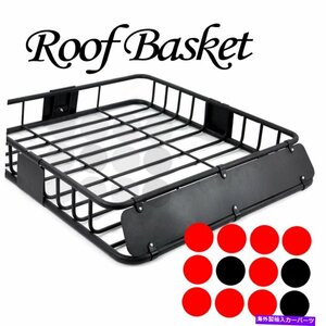 43 ユニバーサルルーフバスケットクロスバートップマウントカーゴラックストレージキャリアホルダー43 Universal Roof Basket Cross Bar