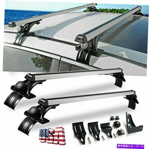 2 PCS 48 カールーフラッククロスレールバー荷物自転車ボートキャリア調整可能2 Pcs 48 Car Roof Rack Cross Rail Bar Luggage Bicycle