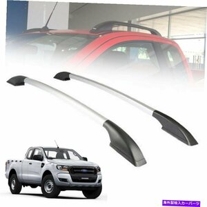 フォードレンジャーのマットブラック+グレールーフラックロールバーT6 PX2 MK3 2011-2022MATTE BLACK+GREY ROOF RACK ROLL BAR FOR FORD R