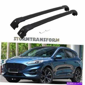 フォードエスケープ2020-2022ルーフレールラック荷物アルミニウムの米国ストッククロスバーUS Stock Cross Bar for Ford Escape 2020 - 20