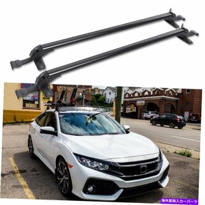 ホンダシビック2005-2021 43.3 カートップルーフラッククロスバー荷物キャリアFor Honda Civic 2005-2021 43.3 Car Top Roof Rack Cross