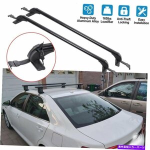 43.3 トヨタカムリカー用荷物キャリアクロスバーアルミニウム付きロックルーフラック用43.3 For Toyota Camry Car Luggage Carrier Cros