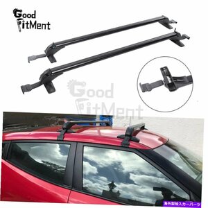 ヒュンダイサンタフェカートップルーフラッククロスバー43.3 荷物キャリア付きロック用For Hyundai Santa Fe Car Top Roof Rack Cross Ba