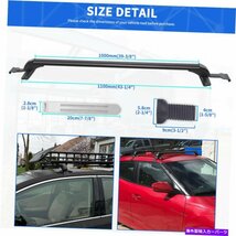 車のトップルーフラッククロスバー43.3 トヨタタコマ用の荷物キャリアアルミニウムCar Top Roof Rack Cross Bar 43.3 Luggage Carrier A_画像2