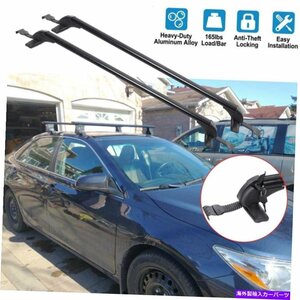 トヨタカムリ43.3 カールーフラッククロスバーアルミニウム荷物キャリア付きキャリア付きFor Toyota Camry 43.3Car Roof Rack Cross Bar