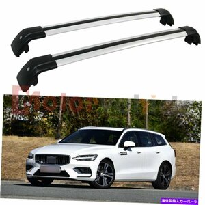 2011年から2018年の米国株式Volvo V60 Silver Anti-Theft Cross BarsルーフラックレールUS Stock For 2011-2018 Volvo V60 Silver Anti-Th